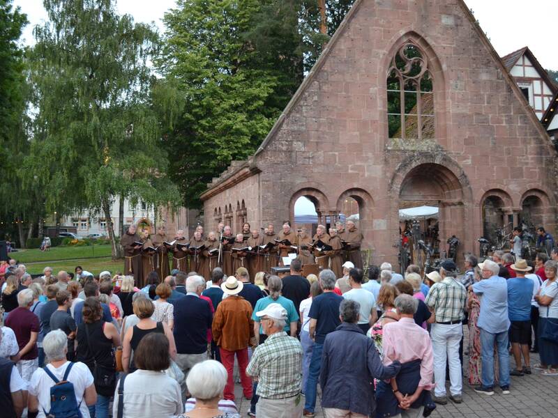 Mit dem Konzert der Singenden Mönche am Sonntagabend wird das Herrenalber Klosterfest traditionell beendet.